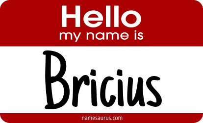 Hello my name is Bricius png download