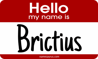 Hello my name is Brictius png download