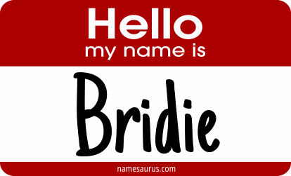 Hello my name is Bridie png download