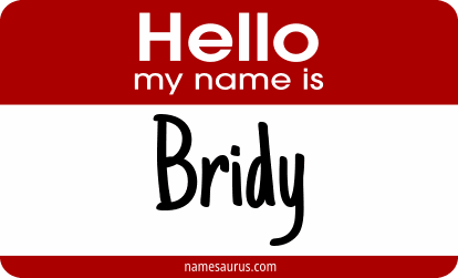 Hello my name is Bridy png download
