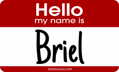Hello my name is Briel png download