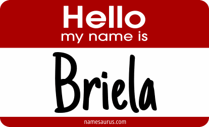 Hello my name is Briela png download