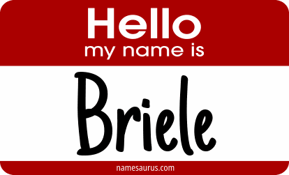 Hello my name is Briele png download