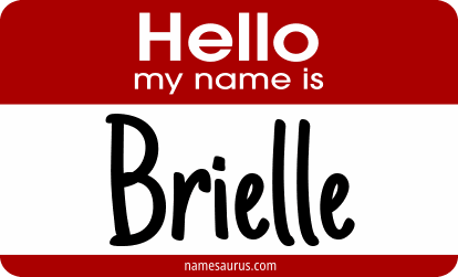 Hello my name is Brielle png download