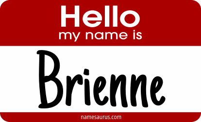 Hello my name is Brienne png download