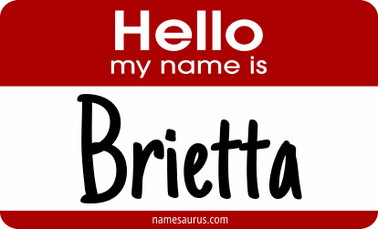 Hello my name is Brietta png download