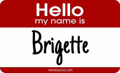 Hello my name is Brigette png download