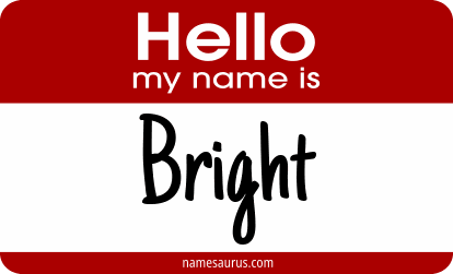 Hello my name is Bright png download