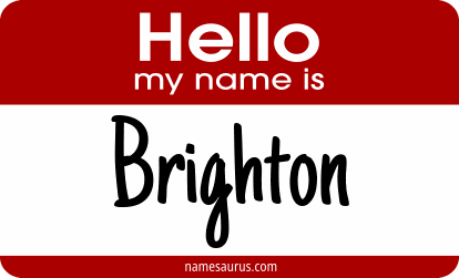 Hello my name is Brighton png download