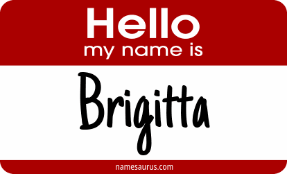 Hello my name is Brigitta png download
