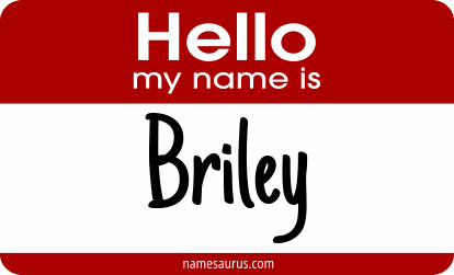 Hello my name is Briley png download