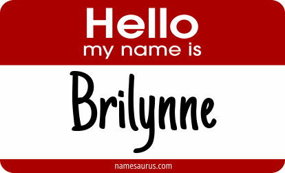 Hello my name is Brilynne png download