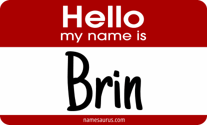 Hello my name is Brin png download