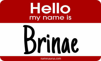 Hello my name is Brinae png download