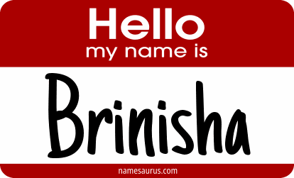 Hello my name is Brinisha png download