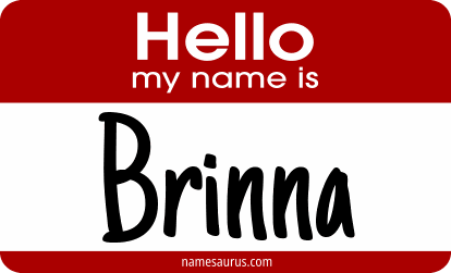 Hello my name is Brinna png download