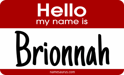 Hello my name is Brionnah png download