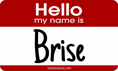 Hello my name is Brise png download