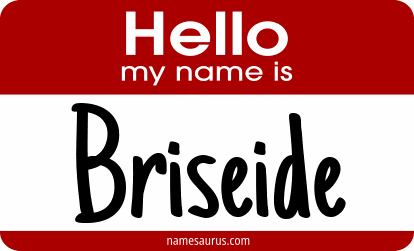 Hello my name is Briseide png download