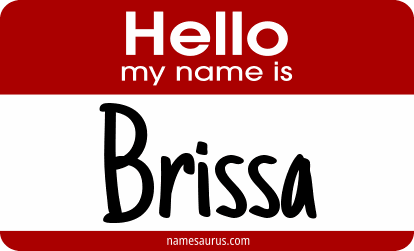 Hello my name is Brissa png download