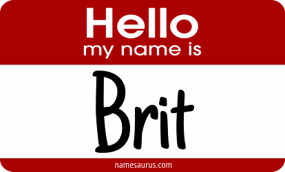 Hello my name is Brit png download