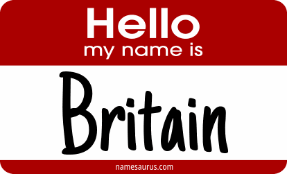 Hello my name is Britain png download