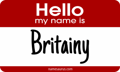 Hello my name is Britainy png download