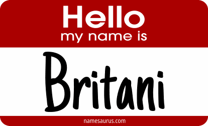 Hello my name is Britani png download