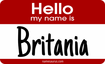 Hello my name is Britania png download
