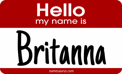 Hello my name is Britanna png download