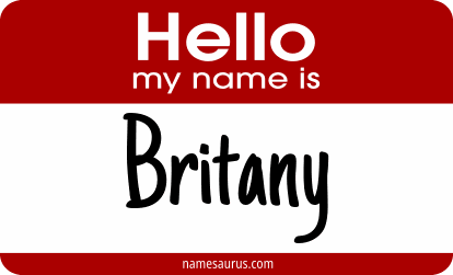 Hello my name is Britany png download