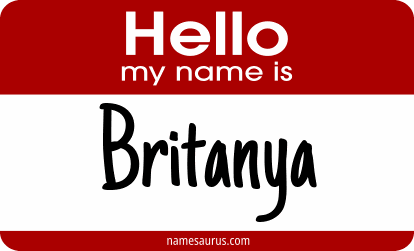 Hello my name is Britanya png download