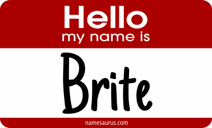 Hello my name is Brite png download