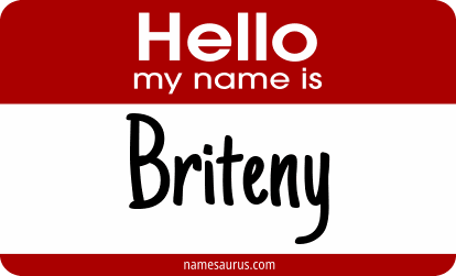 Hello my name is Briteny png download