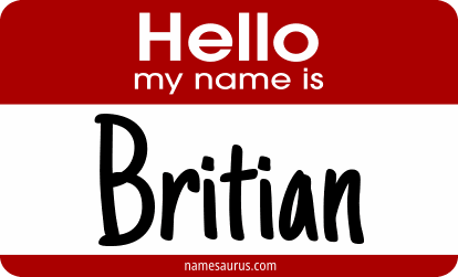 Hello my name is Britian png download