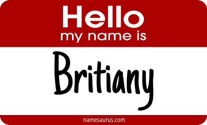 Hello my name is Britiany png download