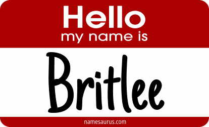 Hello my name is Britlee png download