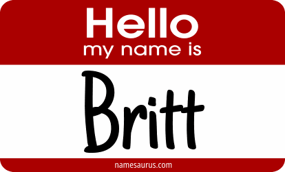 Hello my name is Britt png download
