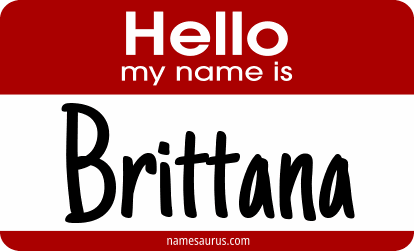 Hello my name is Brittana png download