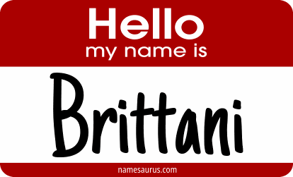 Hello my name is Brittani png download