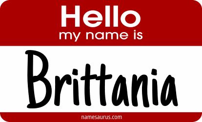 Hello my name is Brittania png download