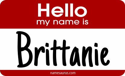 Hello my name is Brittanie png download