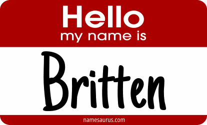 Hello my name is Britten png download