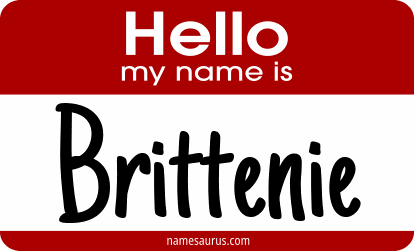 Hello my name is Brittenie png download