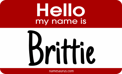 Hello my name is Brittie png download