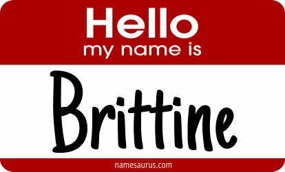 Hello my name is Brittine png download