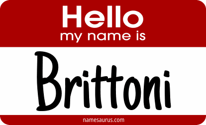 Hello my name is Brittoni png download