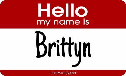 Hello my name is Brittyn png download