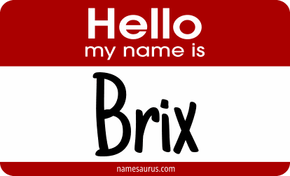 Hello my name is Brix png download