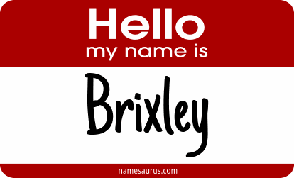 Hello my name is Brixley png download